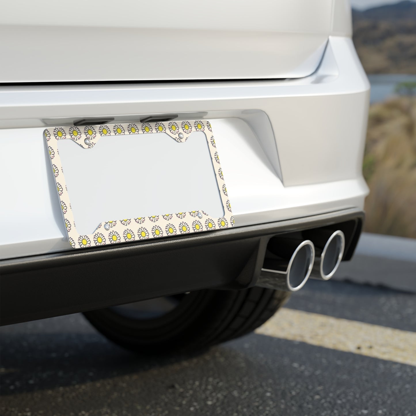 ✨🚗 The Enchanted Drive: Glossed Glory License Plate Frame – Luxury Custom Metal Accent 💎🌙