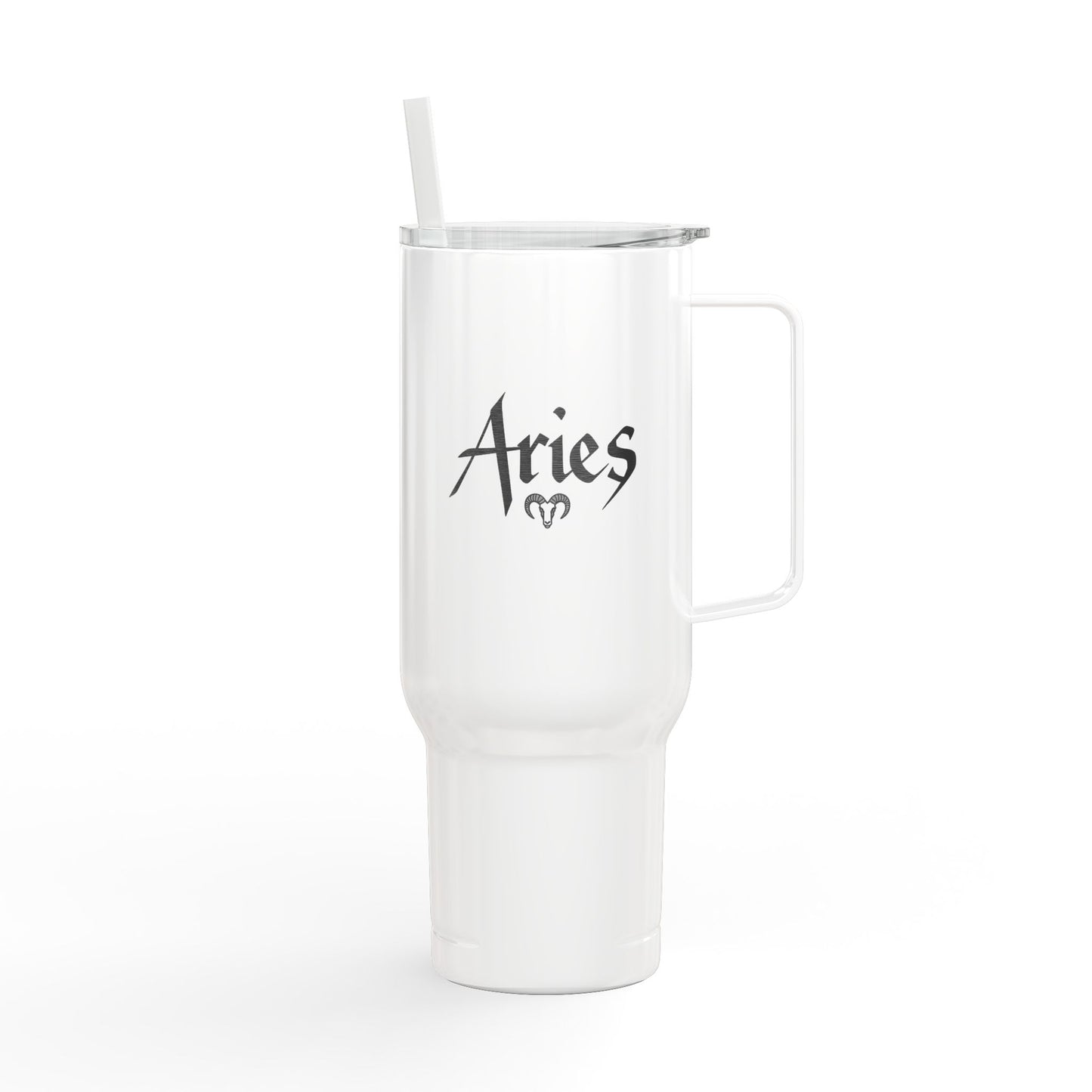 Cosmic Aries Signatures ✨ 40oz Engraved Zodiac Tumbler
