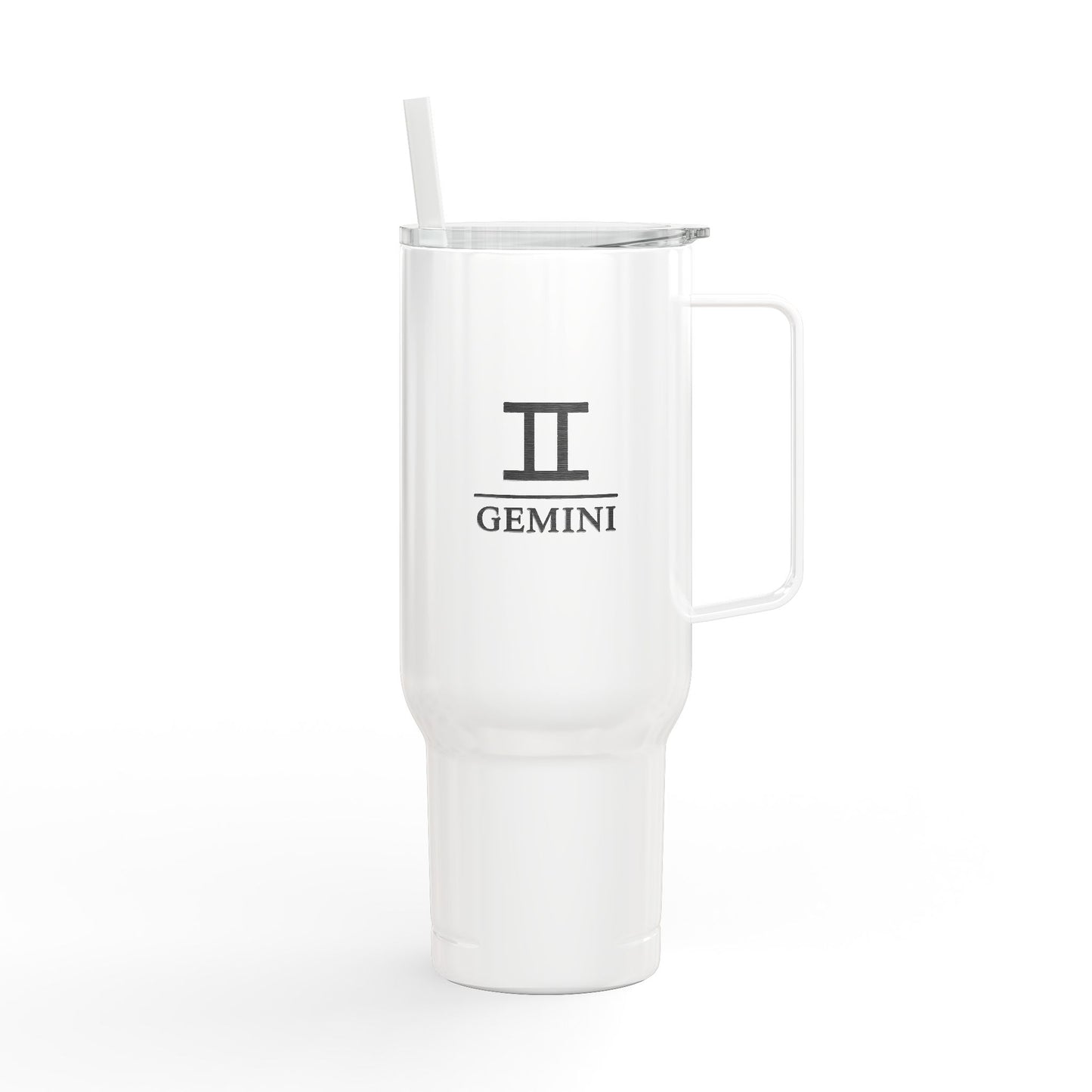 Cosmic Gemini Signatures ✨ 40oz Engraved Zodiac Tumbler