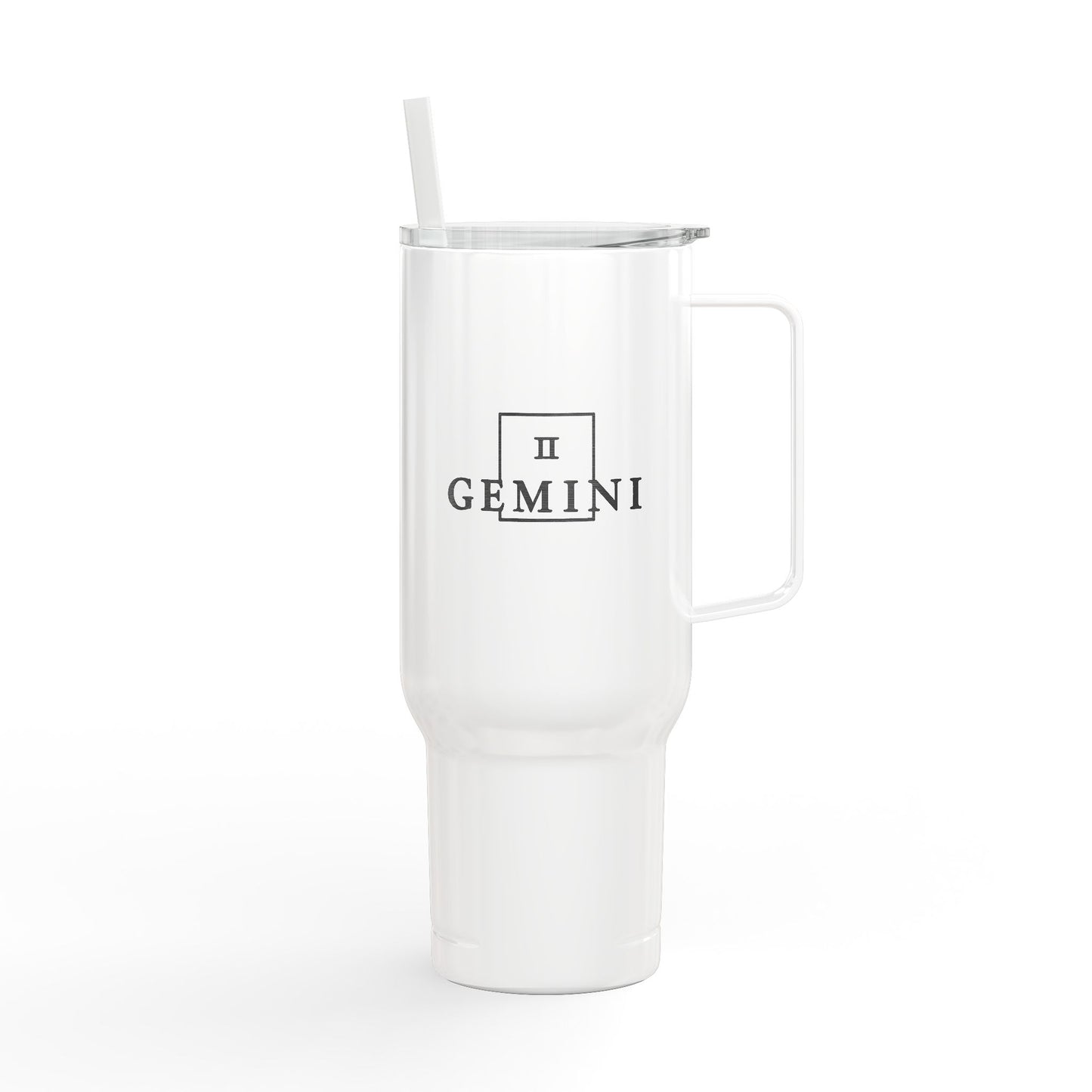 Cosmic Gemini Signatures ✨ 40oz Engraved Zodiac Tumbler