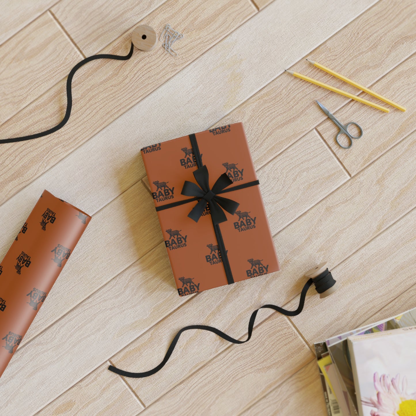 ♉ Baby Taurus Wrapping Paper | The Enchanted Wrap™ Collection ♡