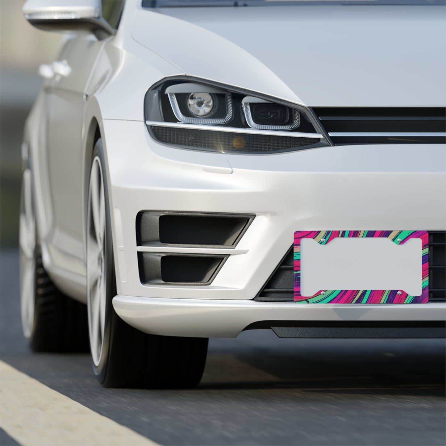 ✨🚗 The Enchanted Drive: Glossed Glory License Plate Frame – Luxury Custom Metal Accent 💎🌙