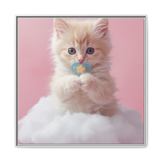 ✨ Sweet Dreams White Frame Nursery Canvas ✨  Soft, Sweet, & Magical Baby Wall Art 👶🤍