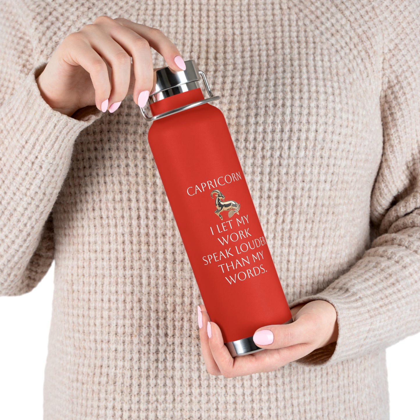 ✨🔮 Enchanted Capricorn Copper Insulated Bottle – 22oz of Temperature Magic! 🔮✨