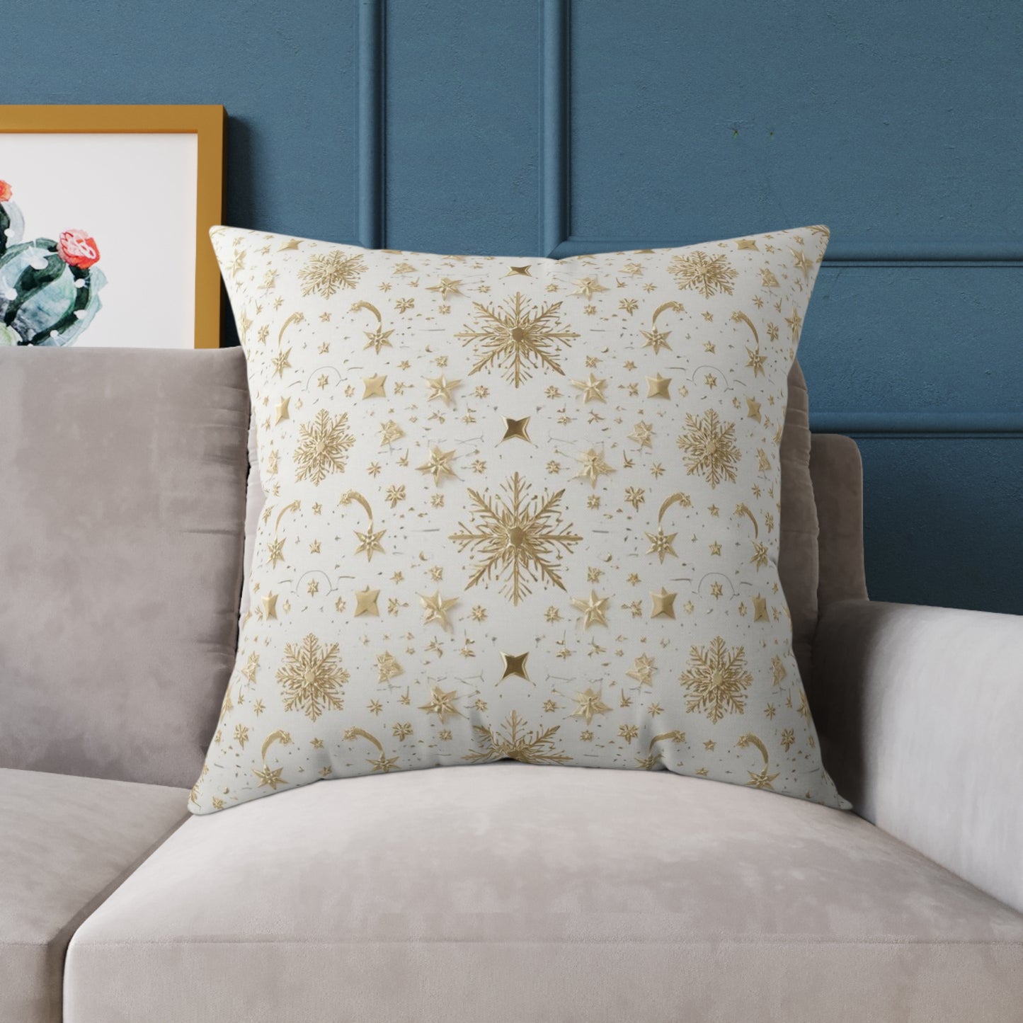❄️✨ Enchanted Winter Pillow – Cozy Magic for the Season ⛄🕯️