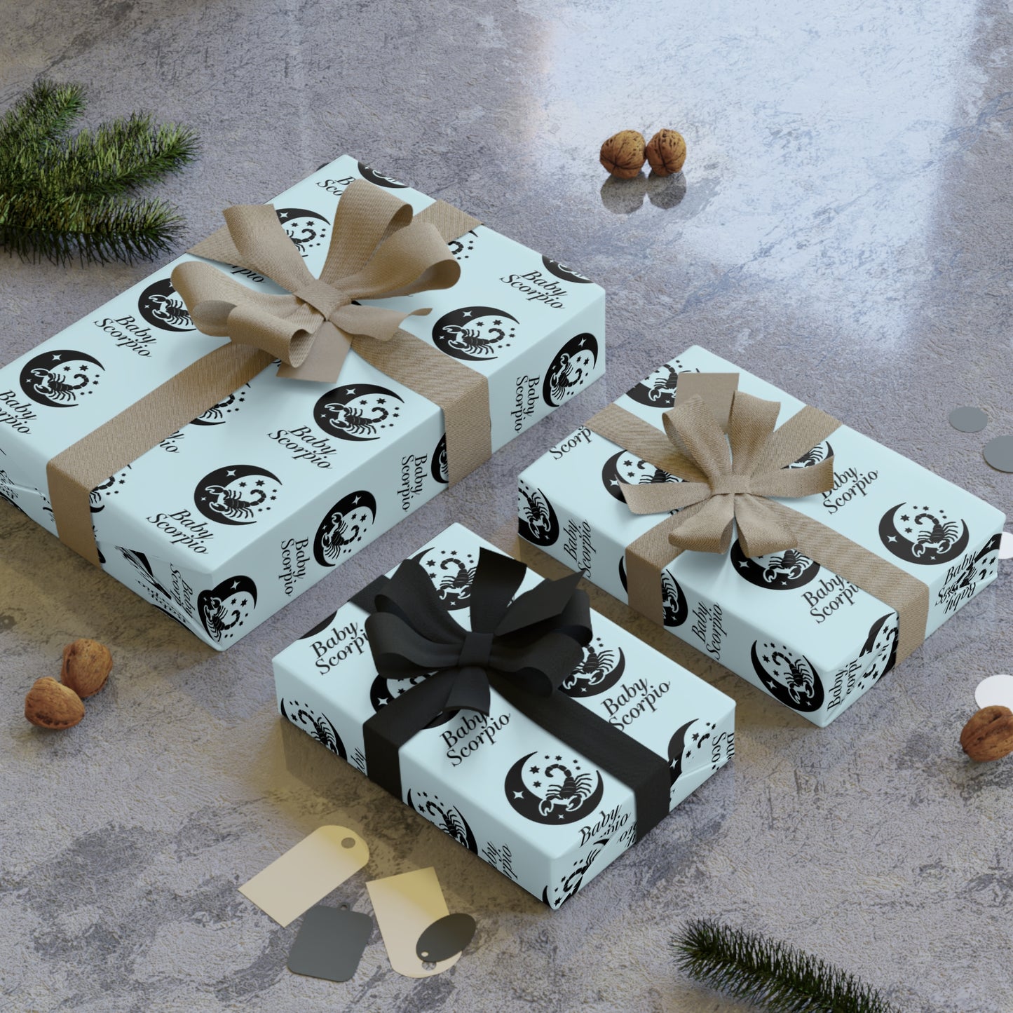 ♏ Baby Scorpio Wrapping Paper | The Enchanted Wrap™ Collection ♡
