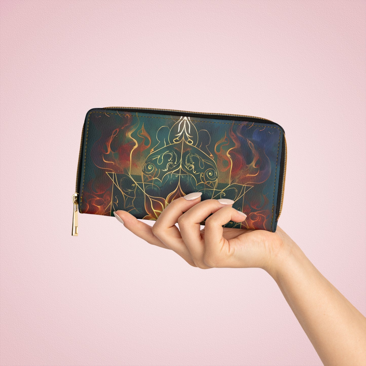 💎✨ Mystical Magic: The Enchanted Zippered Wallet of Elegance & Wonder 🔮💖🌙