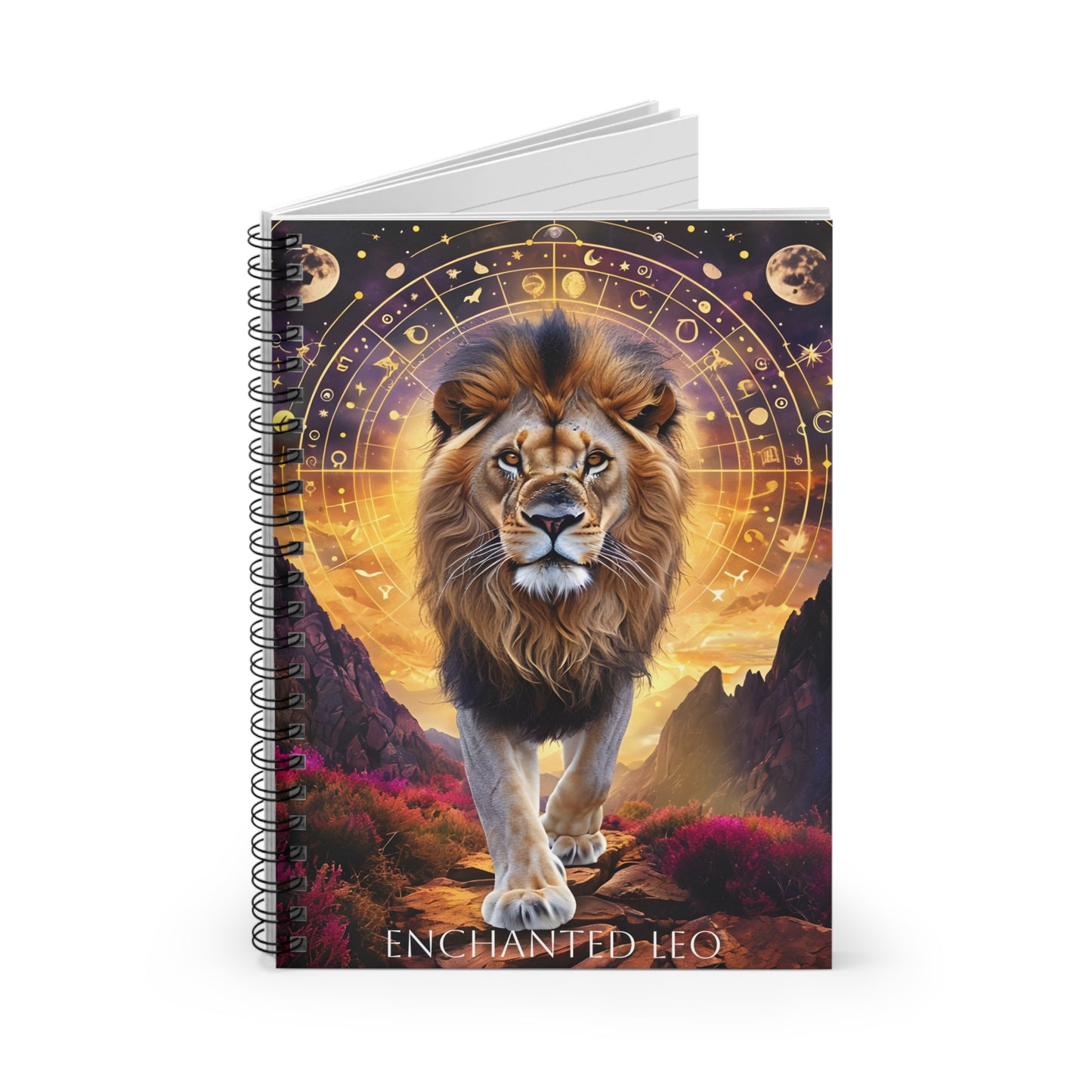 🦁✨ Enchanted Leo Zodiac Journal – A Radiant Notebook for Bold Hearts & Visionary Leaders ♌📖