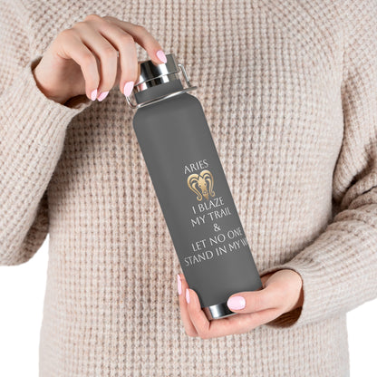 ✨🔮 Enchanted Aries Copper Insulated Bottle – 22oz of Temperature Magic! 🔮✨