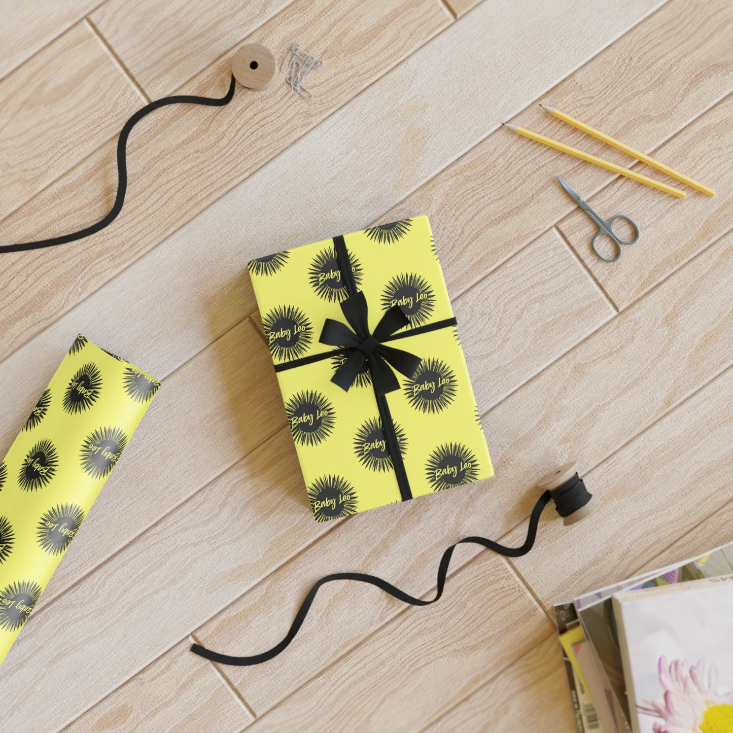 ♌ Baby Leo Wrapping Paper | The Enchanted Wrap™ Collection ♡
