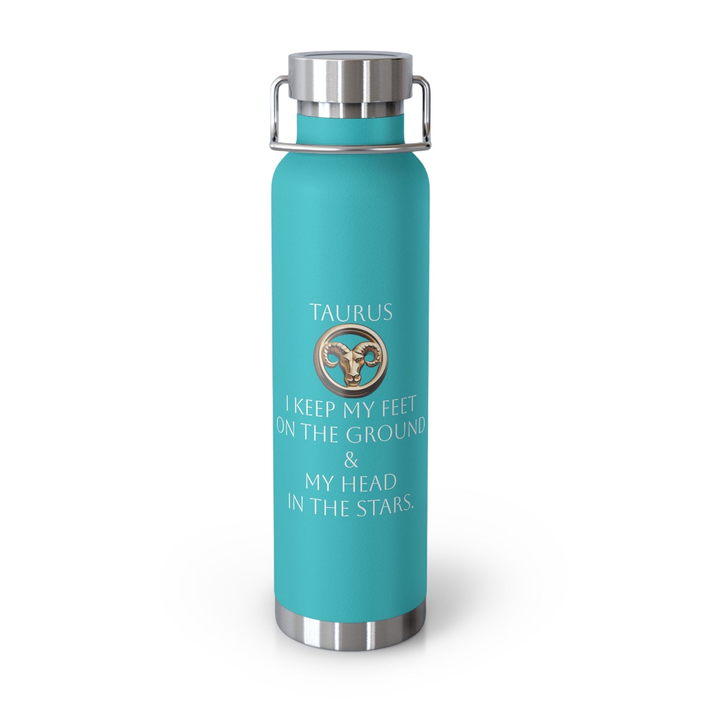 ✨🔮 Enchanted Taurus Copper Insulated Bottle – 22oz of Temperature Magic! 🔮✨
