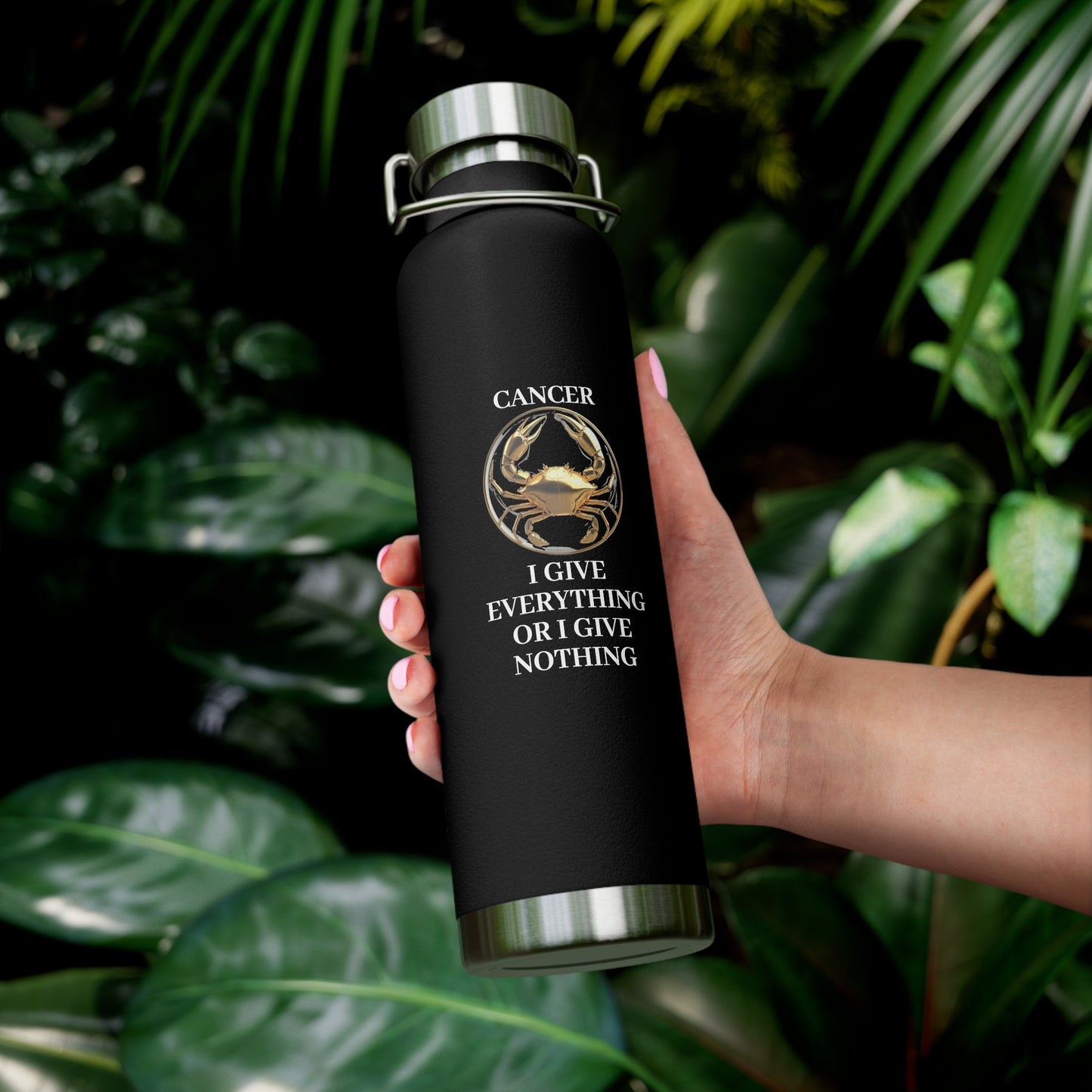 ✨🔮 Enchanted Cancer Copper Insulated Bottle – 22oz of Temperature Magic! 🔮✨