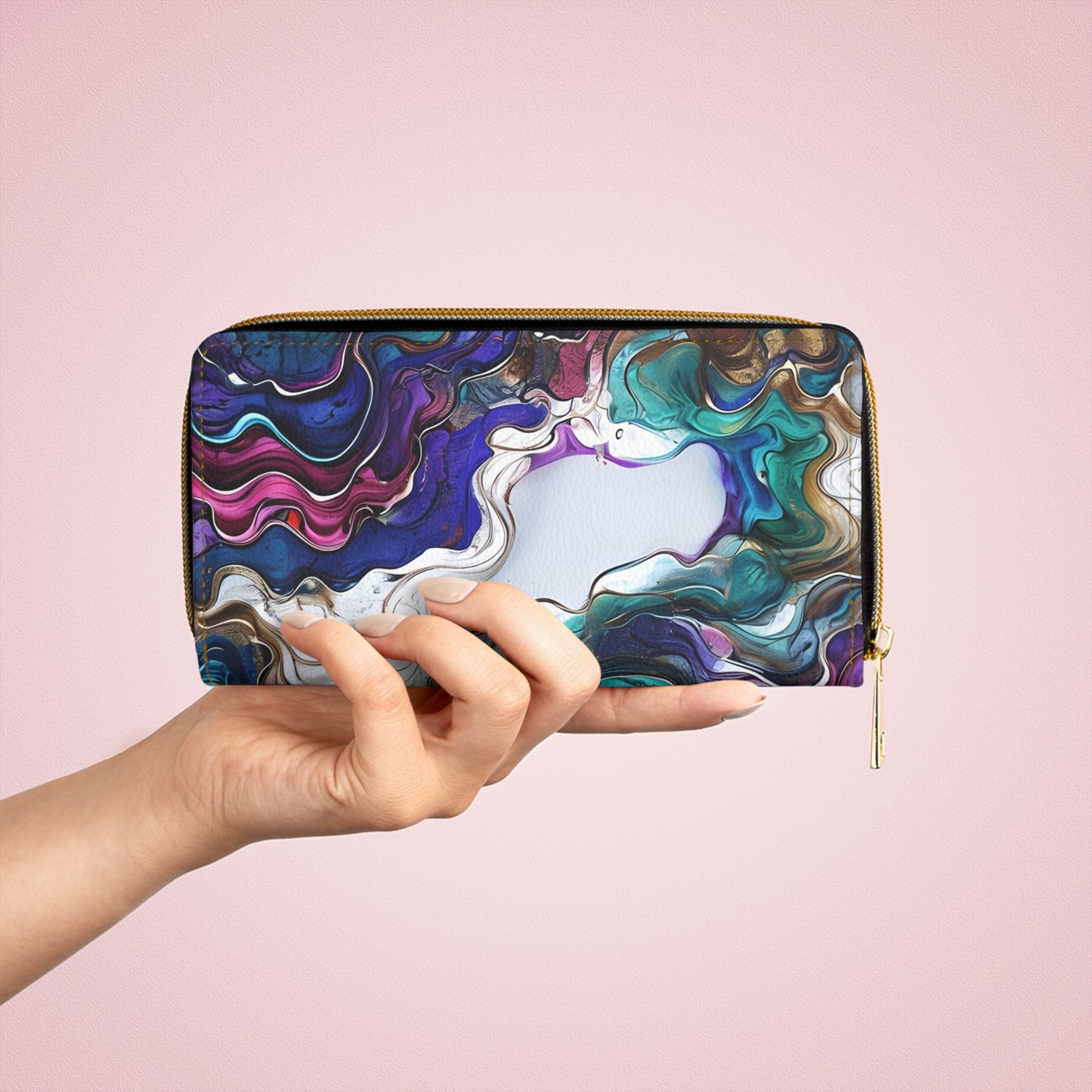 💎✨ Mystical Magic: The Enchanted Zippered Wallet of Elegance & Wonder 🔮💖🌙