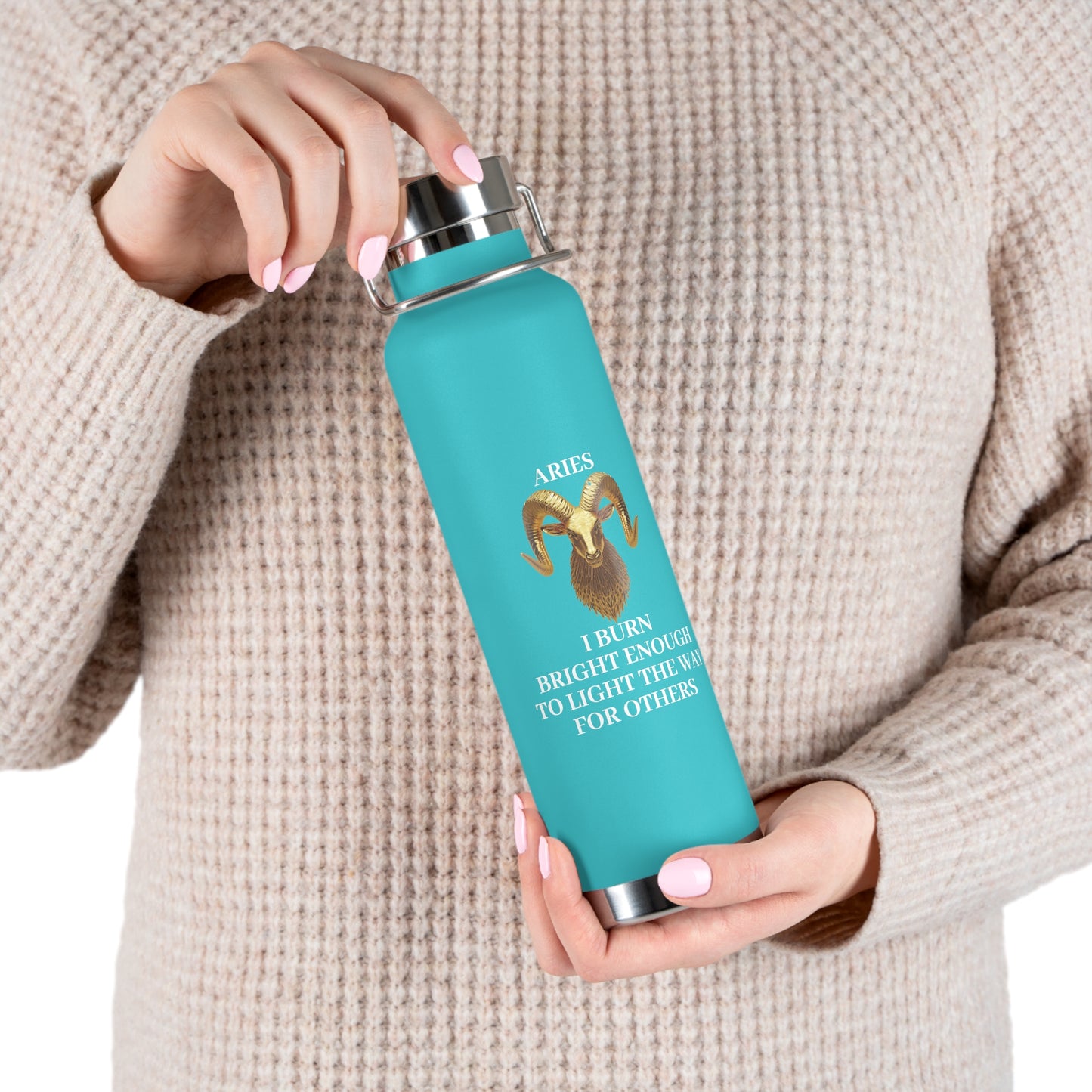 ✨🔮 Enchanted Aries Copper Insulated Bottle – 22oz of Temperature Magic! 🔮✨