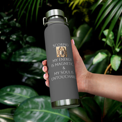 ✨🔮 Enchanted Scorpio Copper Insulated Bottle – 22oz of Temperature Magic! 🔮✨