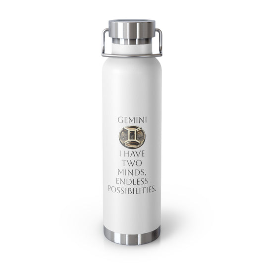 ✨🔮 Enchanted Gemini Copper Insulated Bottle – 22oz of Temperature Magic! 🔮✨