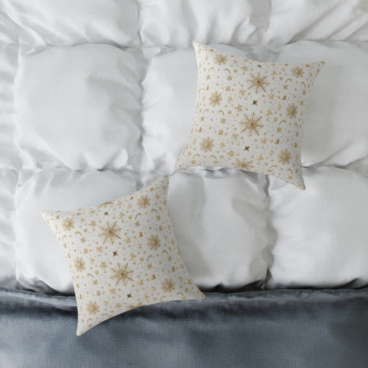 ❄️✨ Enchanted Winter Pillow – Cozy Magic for the Season ⛄🕯️