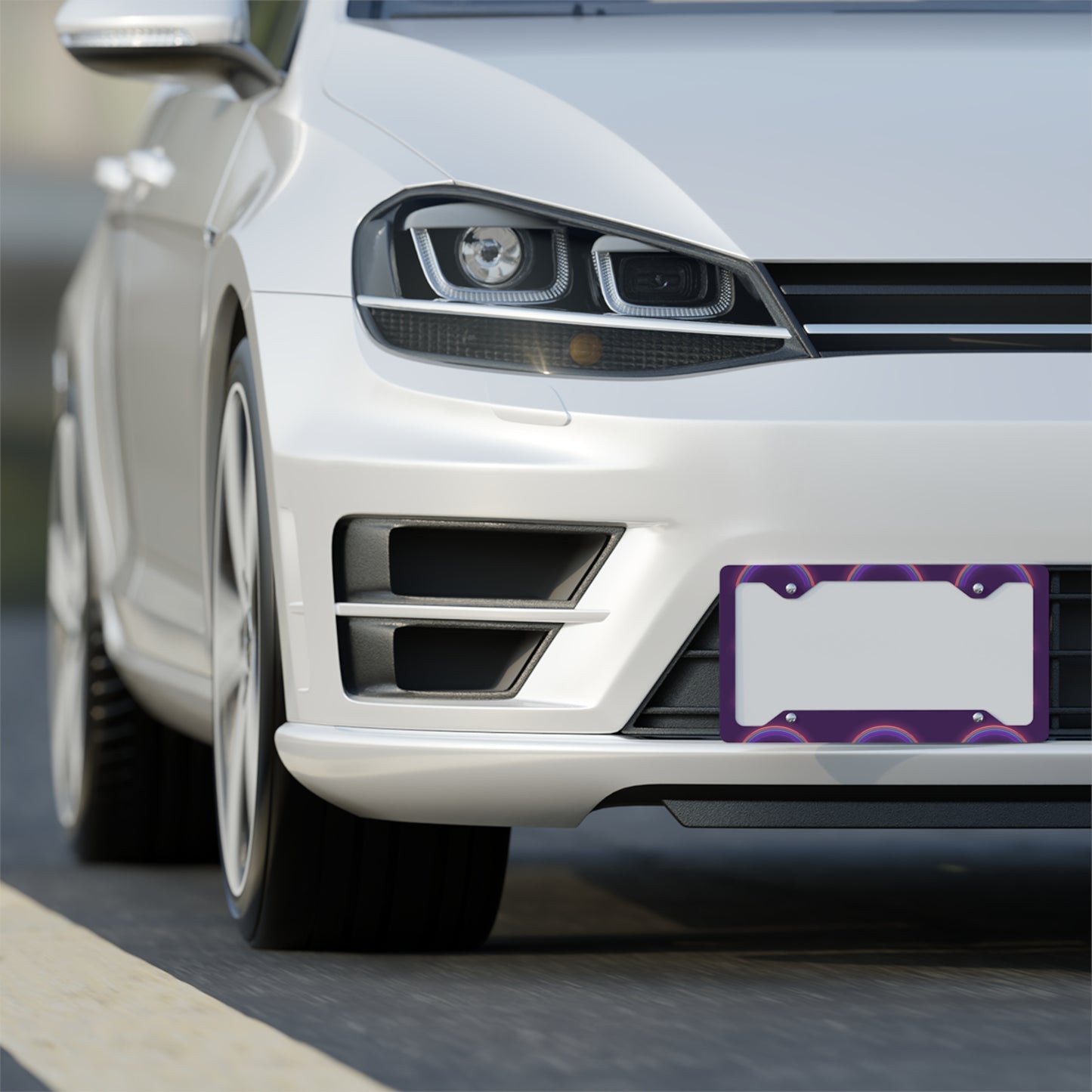 ✨🚗 The Enchanted Drive: Glossed Glory License Plate Frame – Luxury Custom Metal Accent 💎🌙