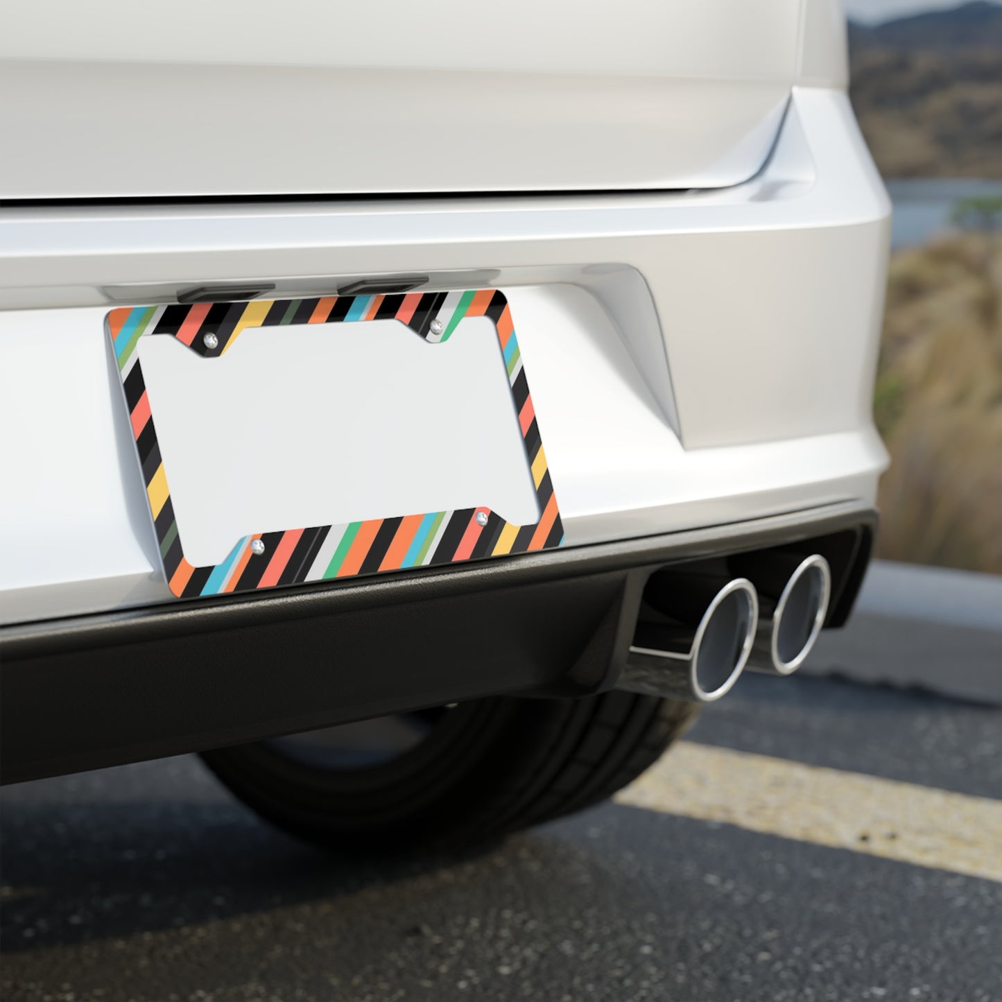 ✨🚗 The Enchanted Drive: Glossed Glory License Plate Frame – Luxury Custom Metal Accent 💎🌙