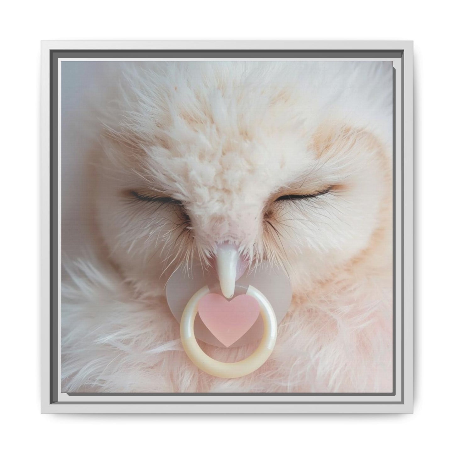 ✨ Sweet Dreams White Frame Nursery Canvas ✨  Soft, Sweet, & Magical Baby Wall Art 👶🤍