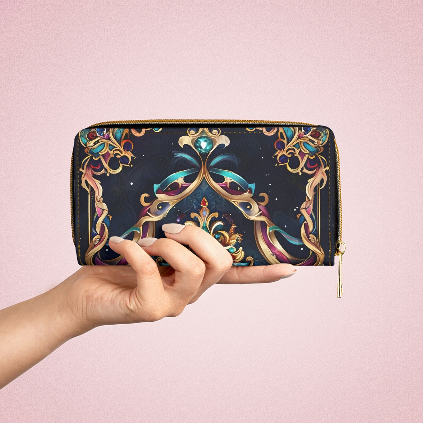 💎✨ Mystical Magic: The Enchanted Zippered Wallet of Elegance & Wonder 🔮💖🌙