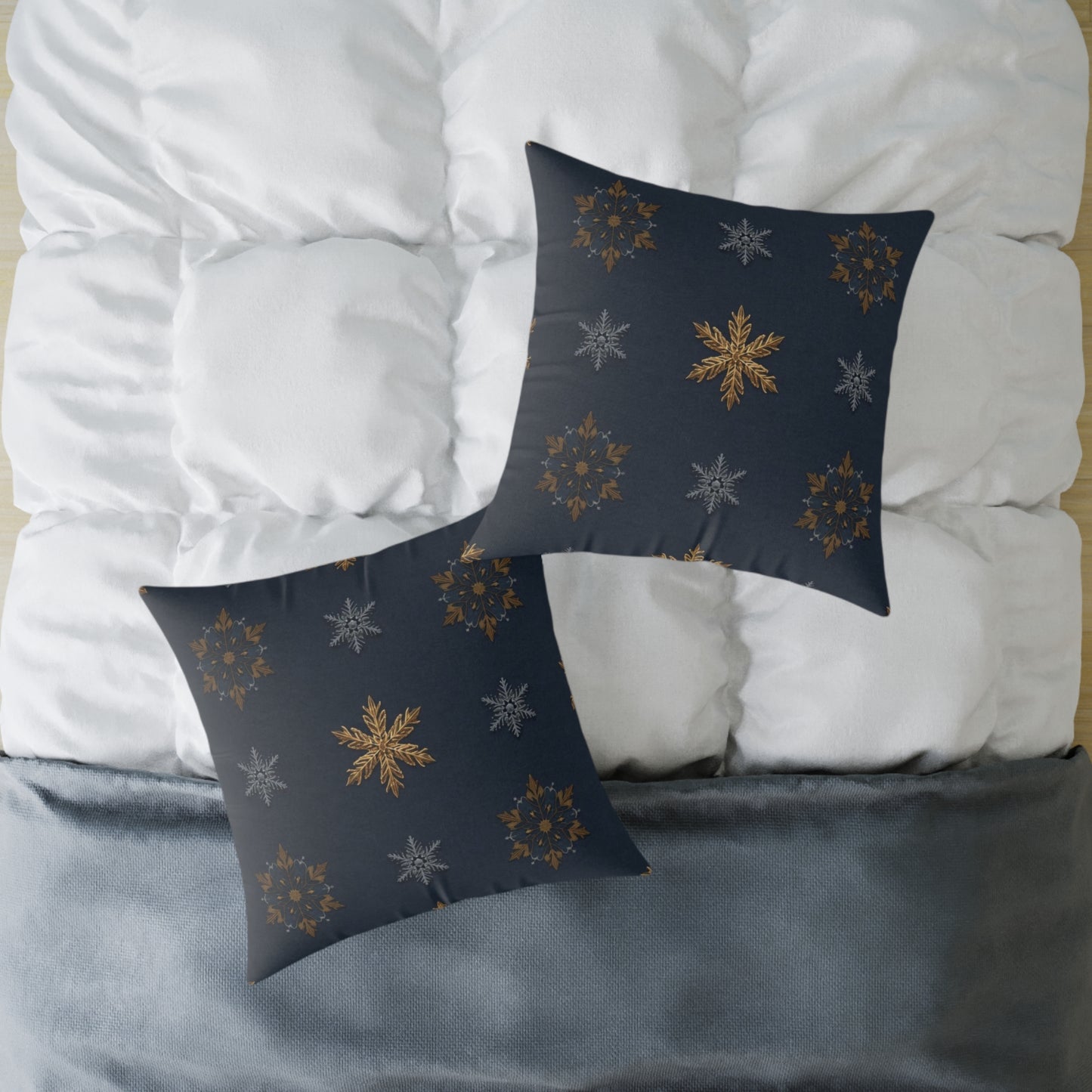 ❄️✨ Enchanted Winter Pillow – Cozy Magic for the Season ⛄🕯️