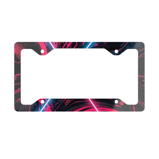 ✨🚗 The Enchanted Drive: Glossed Glory License Plate Frame – Luxury Custom Metal Accent 💎🌙