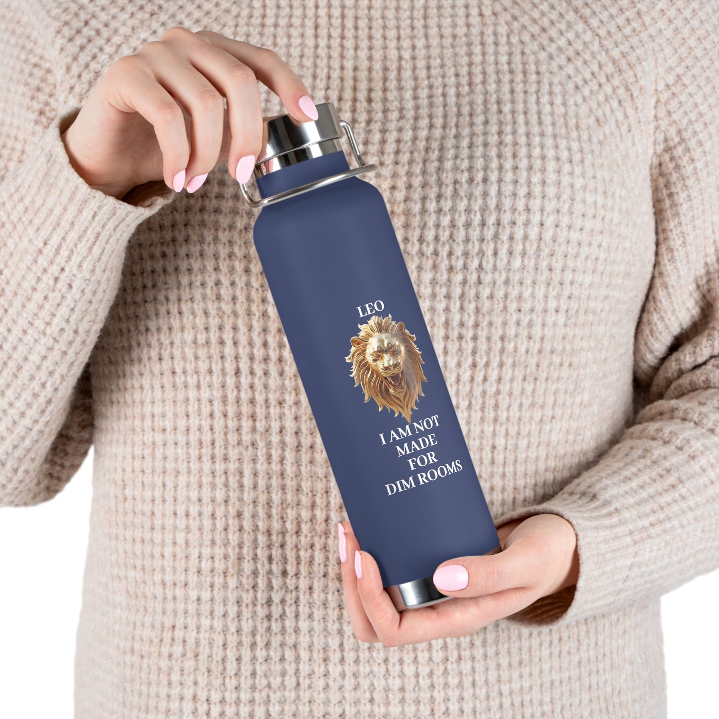 Copy of ✨🔮 Enchanted Leo Copper Insulated Bottle – 22oz of Temperature Magic! 🔮✨