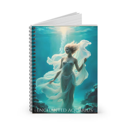 ⚡🌌 Enchanted Aquarius Zodiac Journal – A Visionary Spiral Notebook for Cosmic Dreamers & Innovators ♒📖