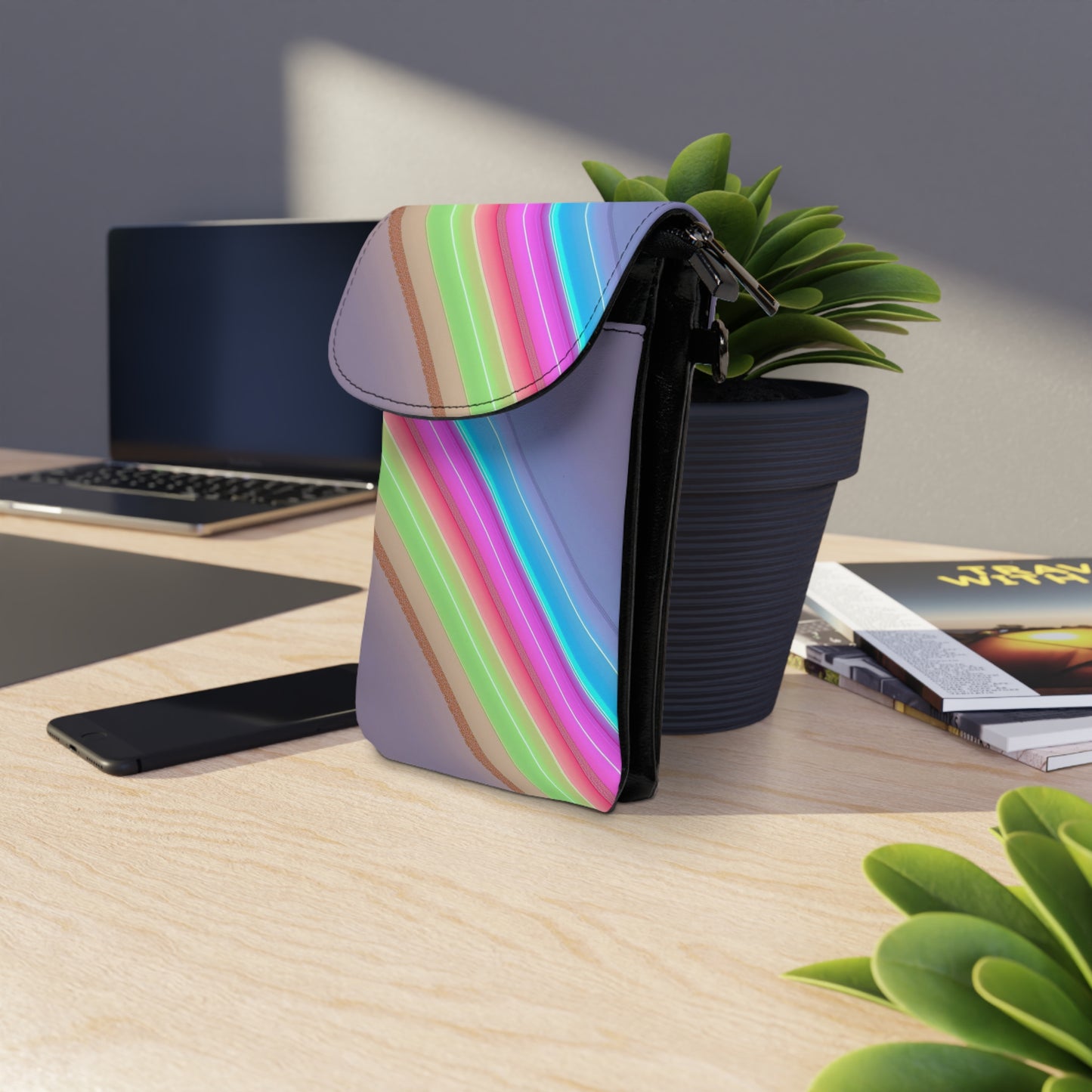 👜🌟 The Razzle-Dazzle Pocket Prism™ Cell Phone Wallet ✨💼🌈