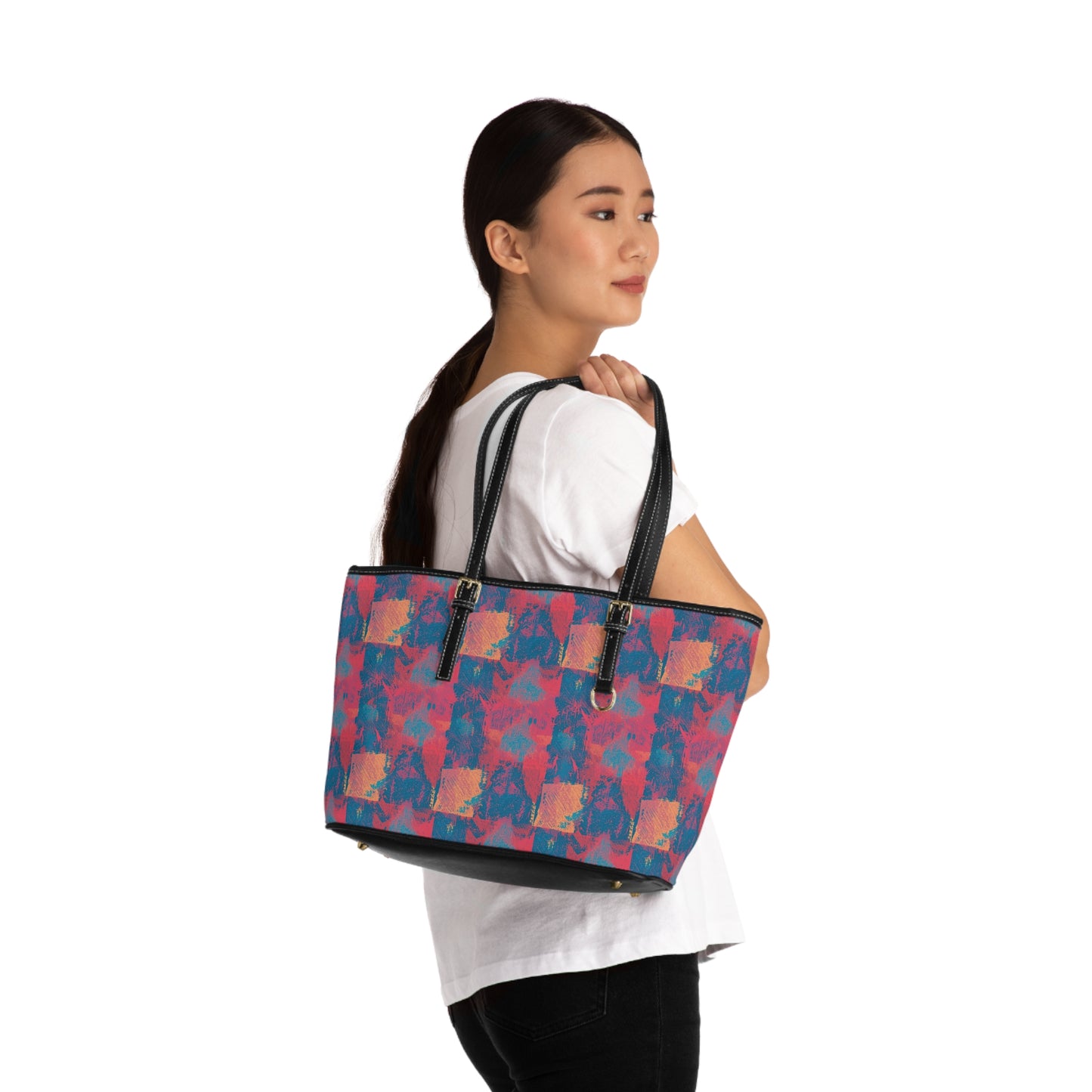 👜✨ The Razzle-Dazzle Double Vision™ PU Leather Shoulder Bag ✨👜🌈