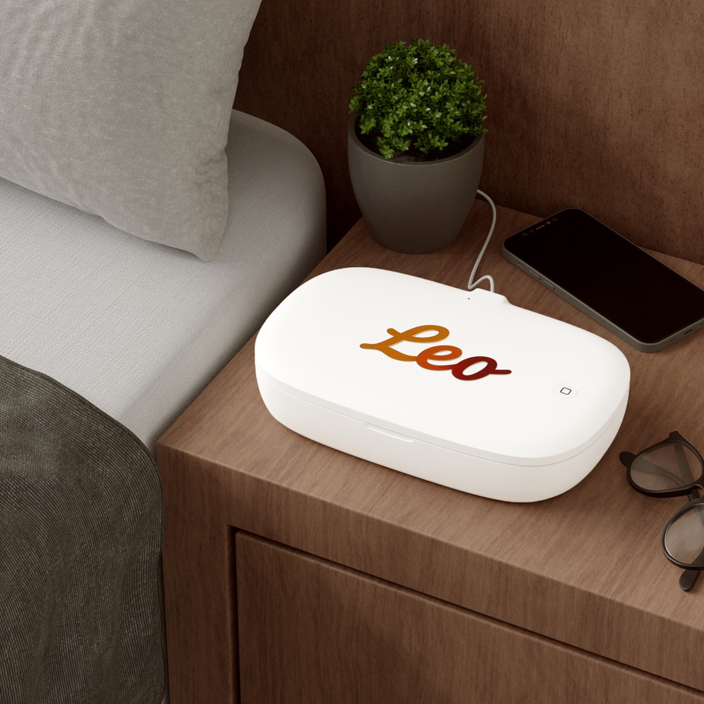♌ Aurora UV Phone Sanitizer & Fast Wireless Charging Pad – Leo Edition 🔆♌