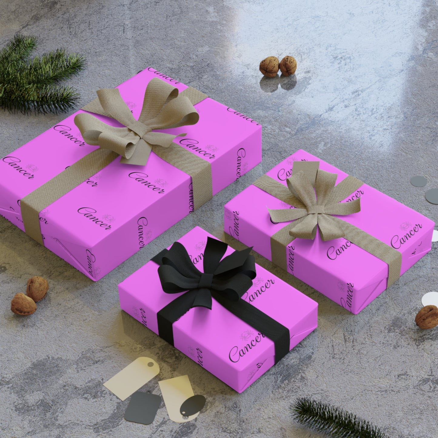 ♋ Enchanted Cancer Wrapping Paper – A Moonlit Birthday Dream in Every Fold 🌙✨