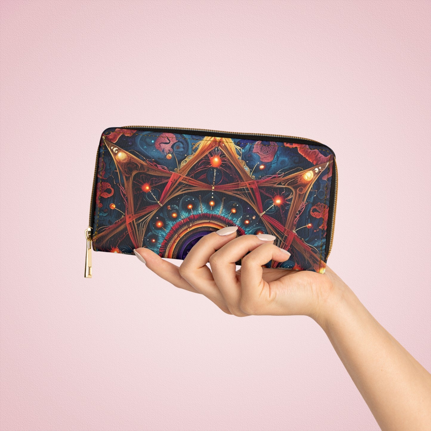 💎✨ Mystical Magic: The Enchanted Zippered Wallet of Elegance & Wonder 🔮💖🌙