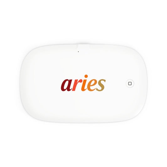 ♈ Aurora UV Phone Sanitizer & Fast Wireless Charging Pad – Aries Edition 🔥♈