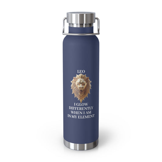 ✨🔮 Enchanted Leo Copper Insulated Bottle – 22oz of Temperature Magic! 🔮✨