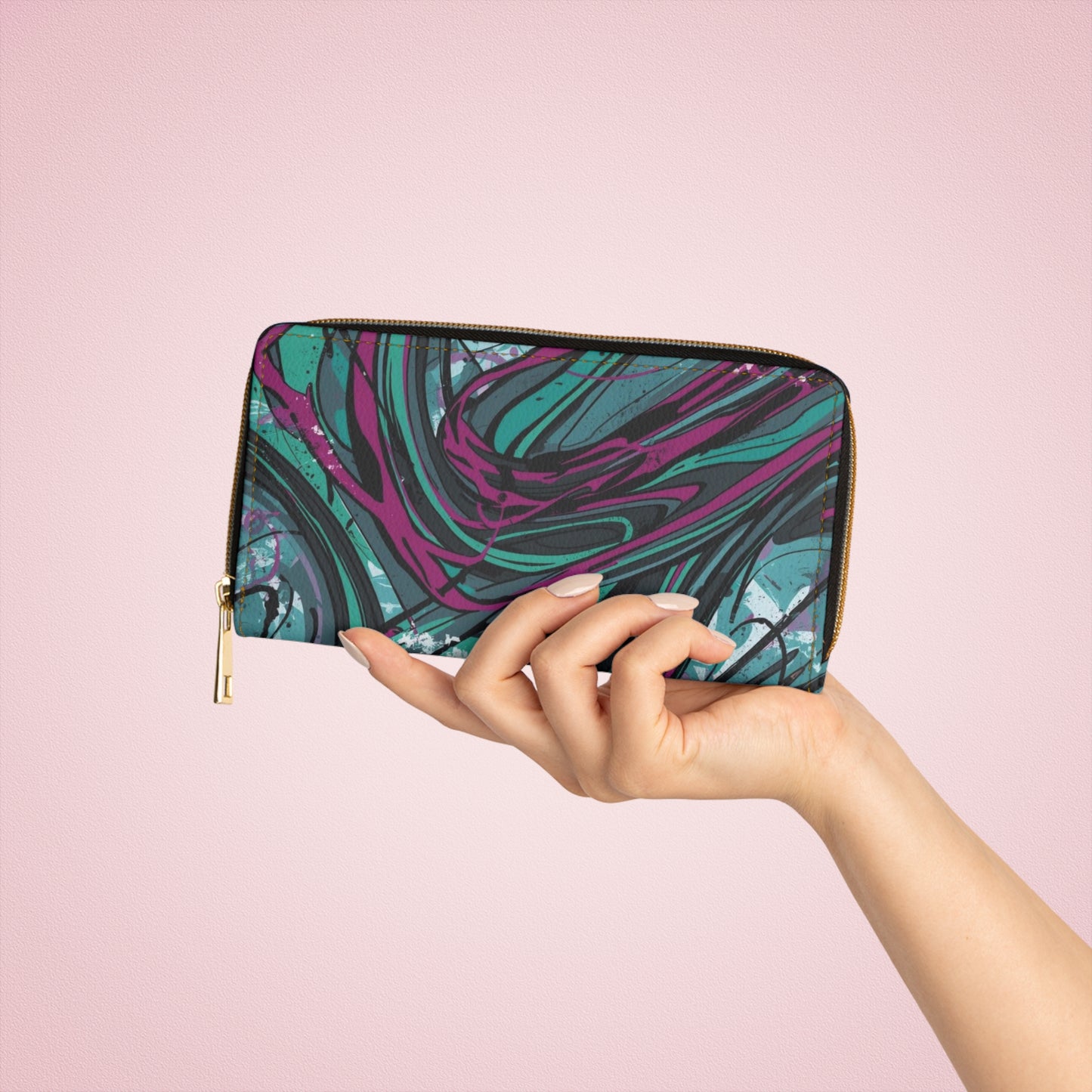 💎✨ Mystical Magic: The Enchanted Zippered Wallet of Elegance & Wonder 🔮💖🌙