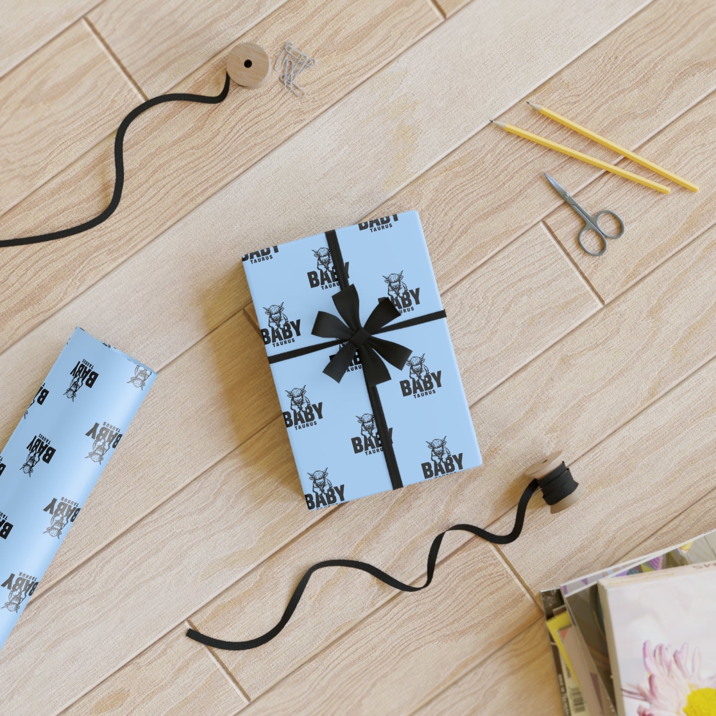 ♉ Baby Taurus Wrapping Paper | The Enchanted Wrap™ Collection ♡