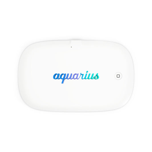 ♒ Aurora UV Phone Sanitizer & Fast Wireless Charging Pad – Aquarius Edition 🌌♒