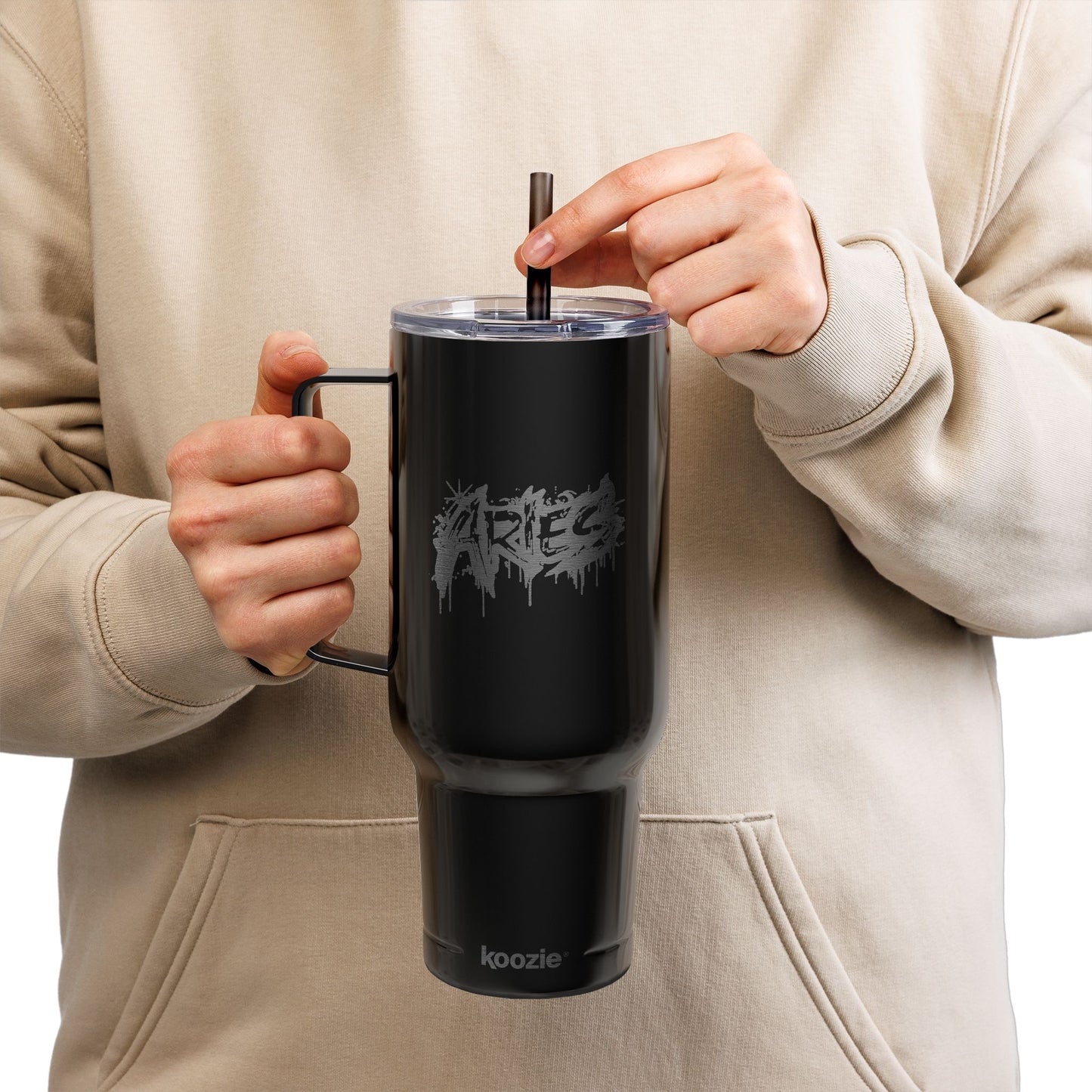 Cosmic Aries Signatures ✨ 40oz Engraved Zodiac Tumbler