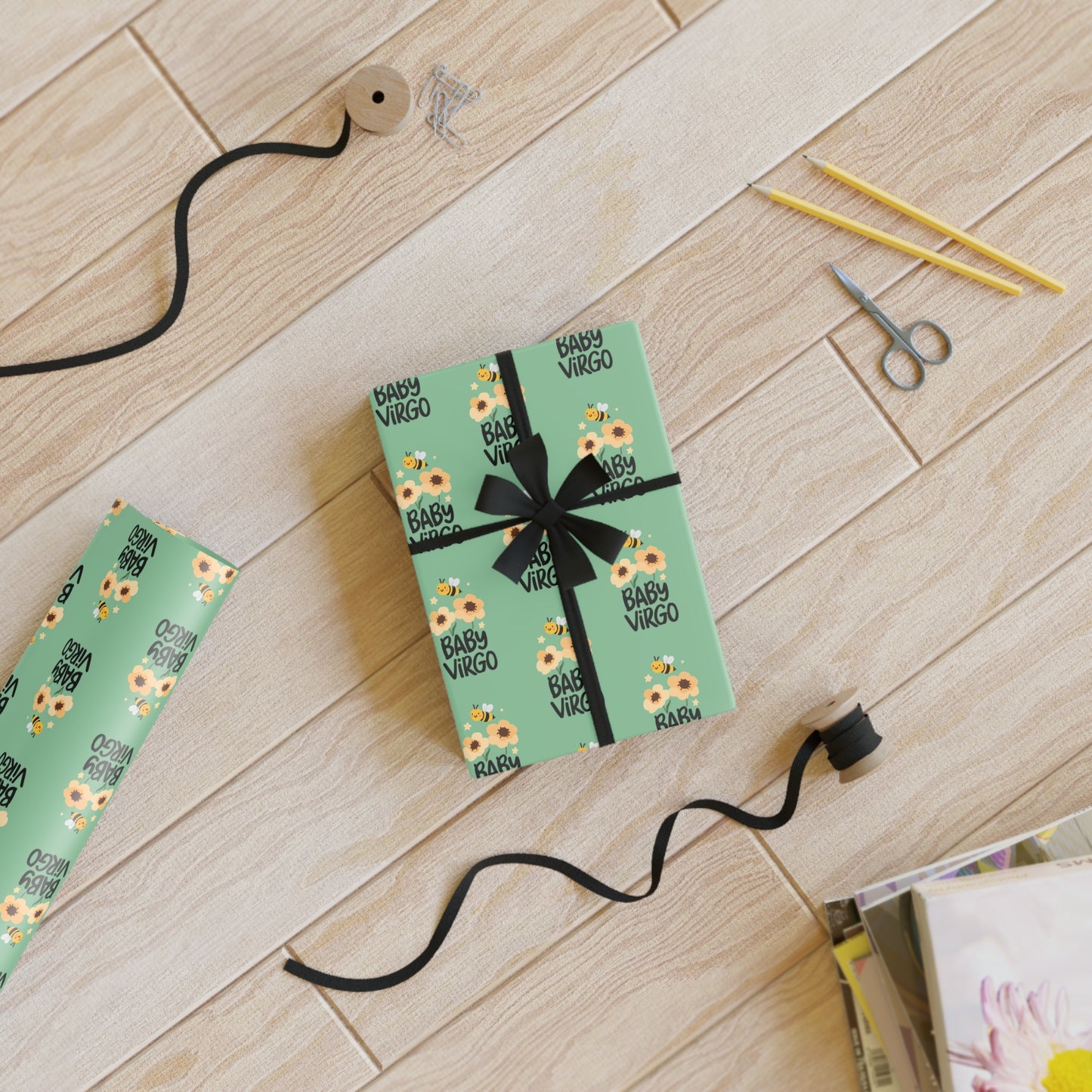 ♍ Baby Virgo Wrapping Paper | The Enchanted Wrap™ Collection ♡