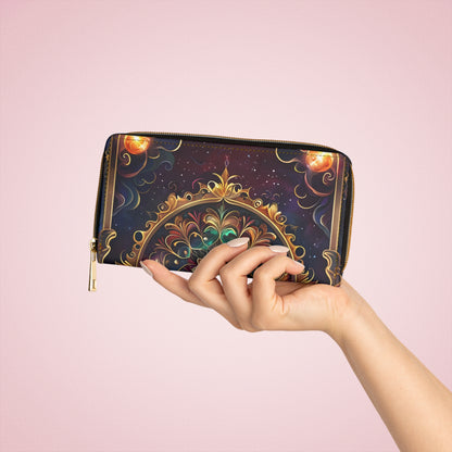 💎✨ Mystical Magic: The Enchanted Zippered Wallet of Elegance & Wonder 🔮💖🌙