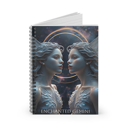 🌟✨ Enchanted Gemini Zodiac Journal – A Dual-Thoughts Notebook for Curious Minds & Adventurous Spirits ♊📖