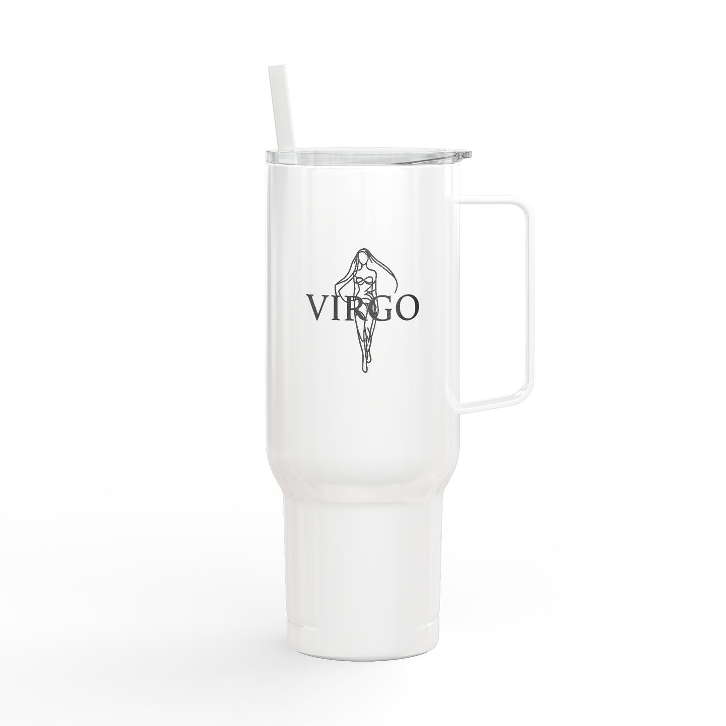 Cosmic Virgo Signatures ✨ 40oz Engraved Zodiac Tumbler