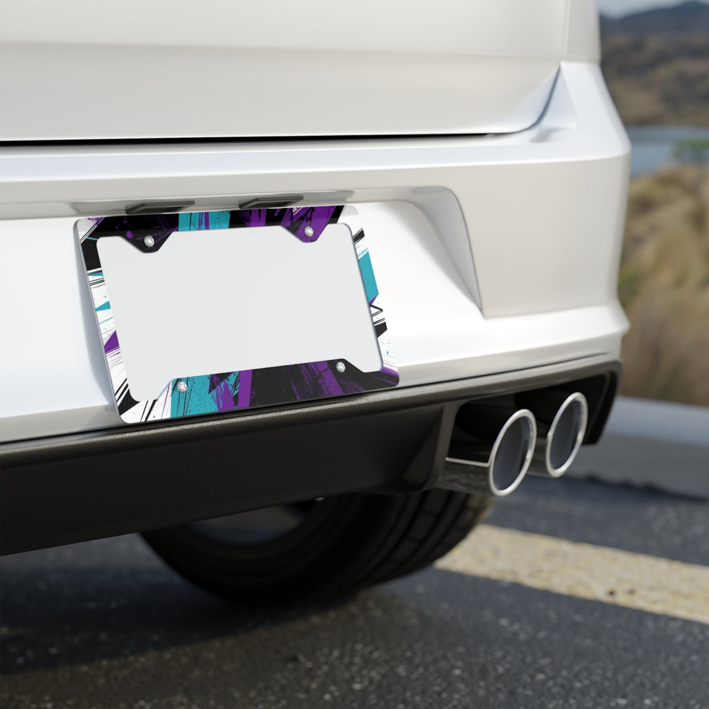 ✨🚗 The Enchanted Drive: Glossed Glory License Plate Frame – Luxury Custom Metal Accent 💎🌙