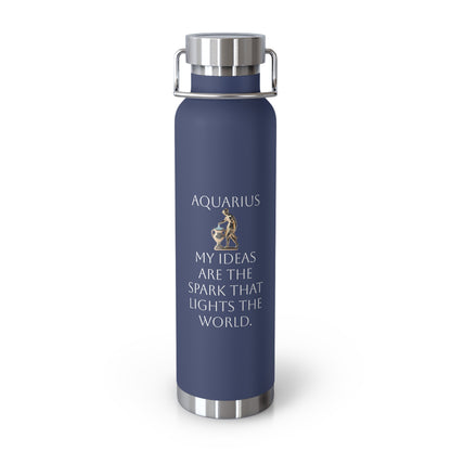 ✨🔮 Enchanted Aquarius Copper Insulated Bottle – 22oz of Temperature Magic! 🔮✨