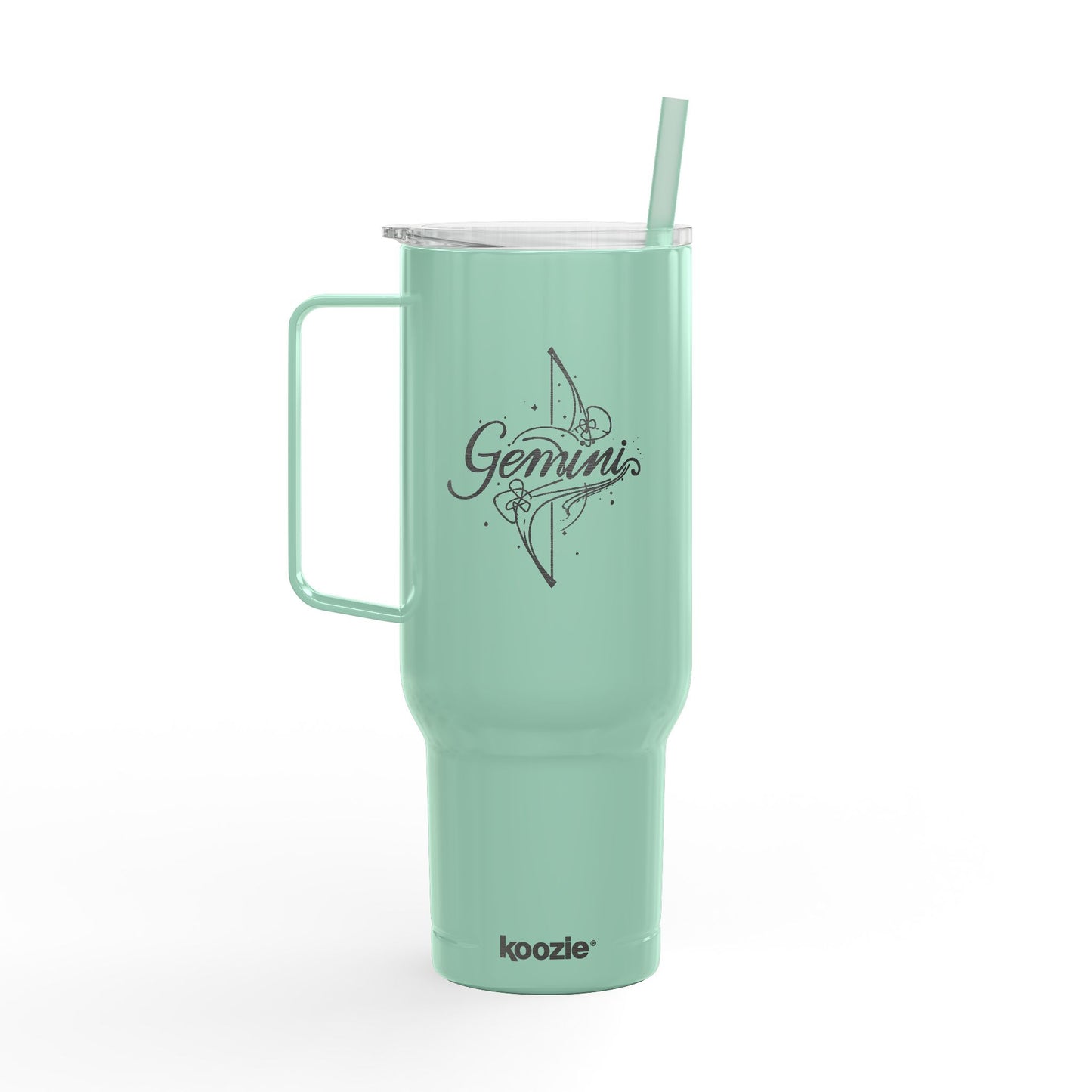 Cosmic Gemini Signatures ✨ 40oz Engraved Zodiac Tumbler