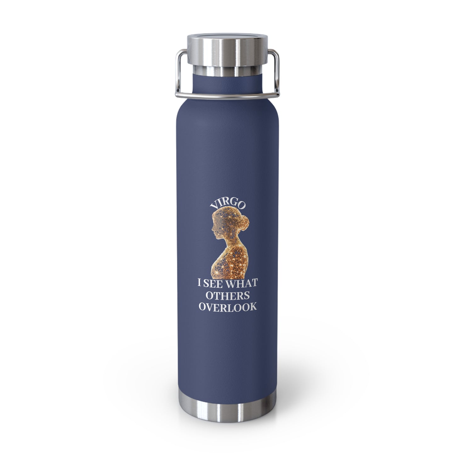 ✨🔮 Enchanted Virgo Copper Insulated Bottle – 22oz of Temperature Magic! 🔮✨