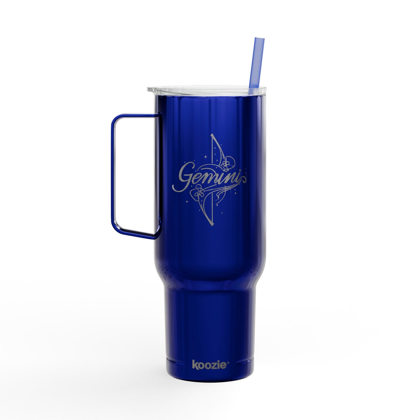 Cosmic Gemini Signatures ✨ 40oz Engraved Zodiac Tumbler