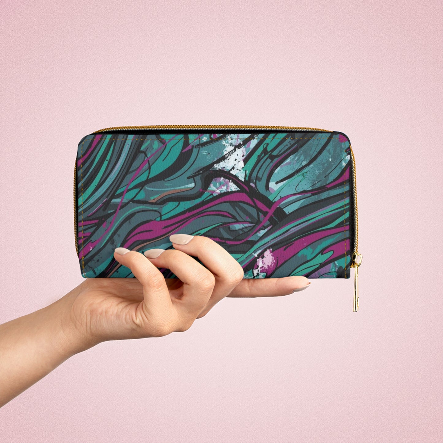 💎✨ Mystical Magic: The Enchanted Zippered Wallet of Elegance & Wonder 🔮💖🌙